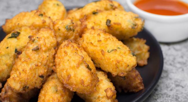 Bolinho de Arroz com Frango