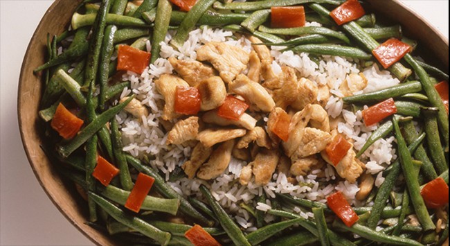 Arroz de Frango com Quiabo