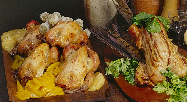 Frango de Leite com Pêssego