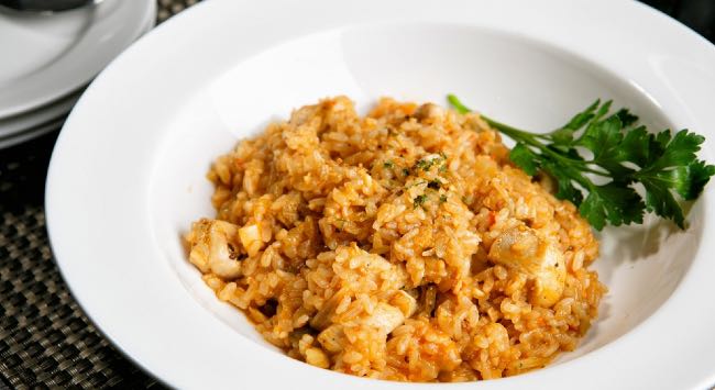 Risoto de Frango no Micro-ondas