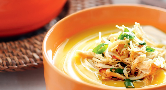 Sopa de Mandioquinha com Frango Seara Desfiado