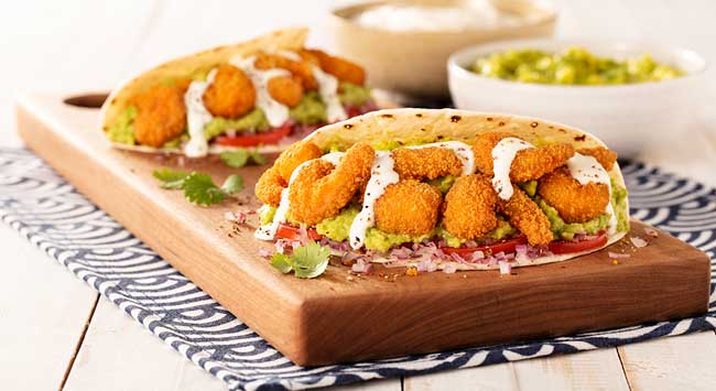 Sanduíche de Camarão com Sour Cream e Guacamole