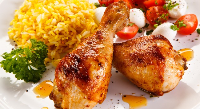 Frango de Padaria com Arroz de Forno