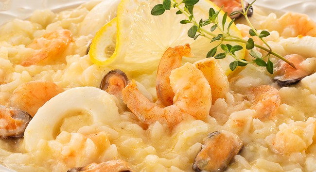 Risoto Cítrico de Frutos do Mar