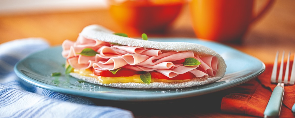 Tapioca recheada com frango, frios e outras ideias deliciosas