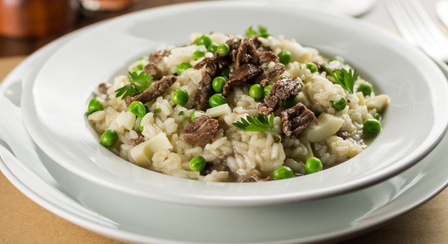 Risoto de Filé Mignon