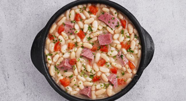 Cassoulet com Jerked Suíno