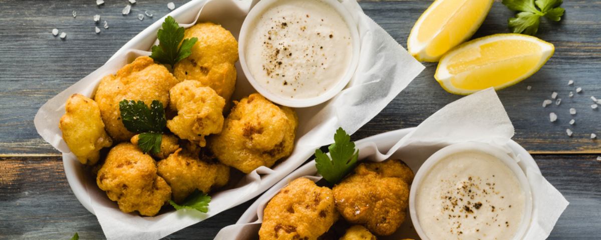 7 passos para fazer couve flor empanada com casquinha crocante