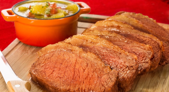 Picanha na Manteiga com Vinagrete de Laranja