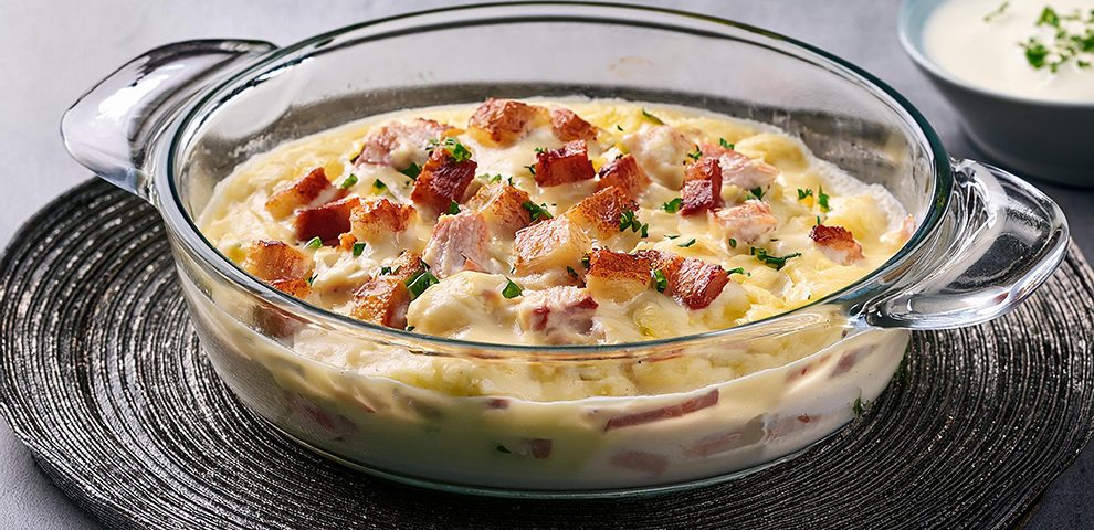 Caçarola de frango com bacon e molho ranch: explosão de sabor